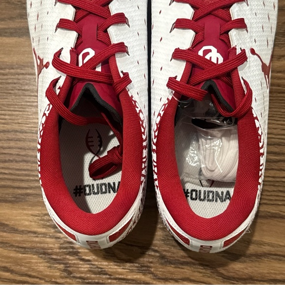 Size 12.5 Air Jordan Vapor Untouchable Speed 3 TD OU Sooners Football Cleats NEW - Picture 7 of 14
